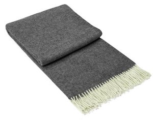 NNEDSZ Throw - Merino Wool Blend - Dark Grey