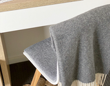 NNEDSZ Throw - Merino Wool Blend - Dark Grey