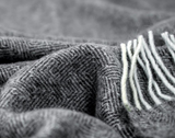 NNEDSZ Throw - Merino Wool Blend - Dark Grey