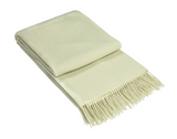 NNEDSZ Throw - 10% Cashmere/ 90% Super Fine Merino Wool - Ivory