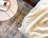 NNEDSZ Throw - 10% Cashmere/ 90% Super Fine Merino Wool - Ivory