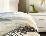 NNEDSZ Throw - 10% Cashmere/ 90% Super Fine Merino Wool - Monochrome