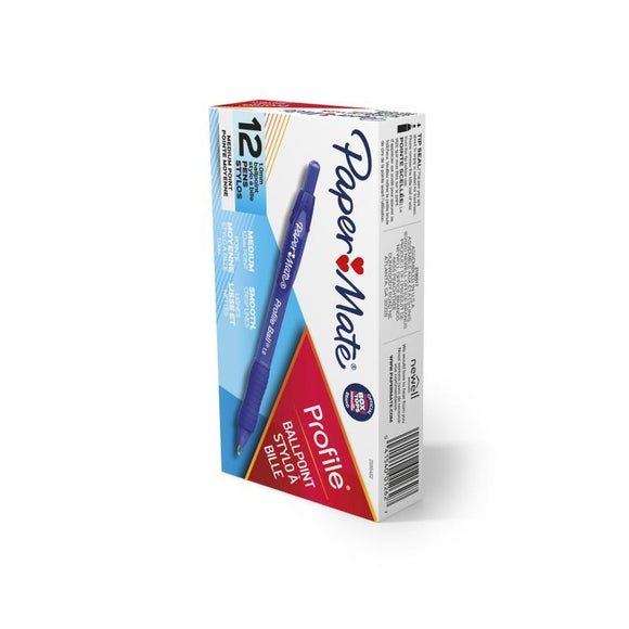 NNEDSZ PAPER MATE Profile Ball Pen 1.0mm Blue Box of 12