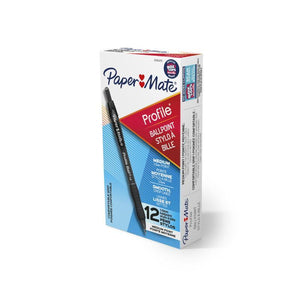 NNEDSZ PAPER MATE Profile Ball Pen 1.0mm Black Box of 12