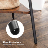 NNEDSZ Black Coat Rack Stand Industrial Style 2 Shelves Clothes