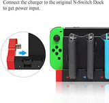 NNEDSZ NNEDSZ 4 in1 Charger Station Stand for Nintendo Switch Joy-con with LED Indication