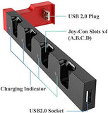 NNEDSZ NNEDSZ 4 in1 Charger Station Stand for Nintendo Switch Joy-con with LED Indication