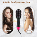 NNEDSZ -Step Hair Dryer Negative Ion Anti-Frizz Blowout for Drying,Straightening, Curling and Volumizer (AU Plug)