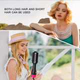 NNEDSZ -Step Hair Dryer Negative Ion Anti-Frizz Blowout for Drying,Straightening, Curling and Volumizer (AU Plug)
