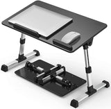 NNEDSZ Large Size Folding and Adjustable Laptop Bed Tray Table for, Writing, Drawing and Working - 60 x 33 cm (Black)