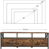 NNEDSZ Modern Wooden TV Cabinet Holds TVs