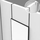 NNEDSZ Full-Length Door Mirror Long Standing for Bedroom and Bathroom (152 x 46cm, Black)
