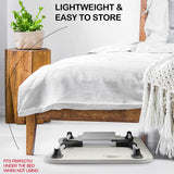 NNEDSZ Laptop Bed Desk with Storage and foldable legs for Adults, Kids & Home Office