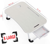 NNEDSZ Laptop Bed Desk with Storage and foldable legs for Adults, Kids & Home Office