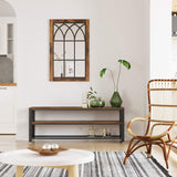 NNEDSZ Industrial TV Stand 60 Inches, Rustic Brown