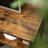 NNEDSZ Industrial TV Stand 60 Inches, Rustic Brown