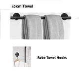 NNEDSZ 4 Piece Stainless Steel-Towel Rack Set Wall Mount with Brushed Finish for Bathroom