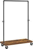 NNEDSZ Clothes Rack Rustic Brown Black