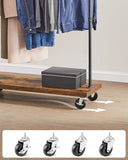 NNEDSZ Clothes Rack Rustic Brown Black