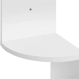 NNEDSZ Corner Shelf 5-Tier Zigzag Wall Mount, White