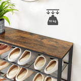 NNEDSZ Shoe Rack Storage Organiser 4 Shelves
