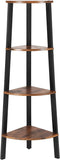 NNEDSZ Corner Shelf 4 Tier Industrial Storage Rack