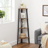 NNEDSZ Corner Shelf 4 Tier Industrial Storage Rack