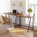 NNEDSZ Computer Desk Writing Steel Rustic Work Table