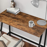 NNEDSZ Computer Desk Writing Steel Rustic Work Table