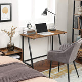 NNEDSZ Computer Desk Writing Steel Rustic Work Table