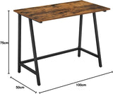 NNEDSZ Computer Desk Writing Steel Rustic Work Table