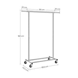 NNEDSZ Clothes Rack Wheels, 90kg Load