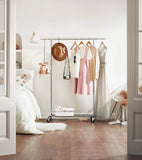 NNEDSZ Clothes Rack Wheels, 90kg Load