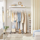 NNEDSZ Clothes Rack Wheels, 90kg Load
