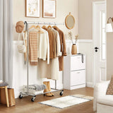 NNEDSZ Clothes Rack Wheels, 90kg Load