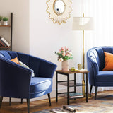 NNEDSZ End Table Industrial Side Table Mesh Shelves