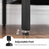 NNEDSZ End Table Industrial Side Table Mesh Shelves