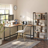 NNEDSZ L-Shaped Computer Desk Industrial Corner
