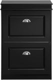 NNEDSZ Shoe Cabinet 2 Drawers Storage Cupboard Black