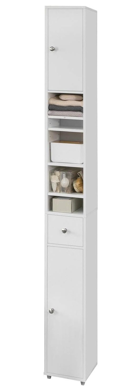 NNEDSZ White Tall Bathroom Cabinet High Storage