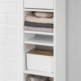 NNEDSZ White Tall Bathroom Cabinet High Storage