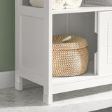 NNEDSZ Vanity Unit Bathroom Furniture, White