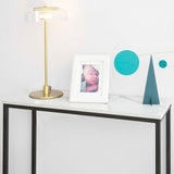 NNEDSZ Console Table Metal Frame Hallway Table