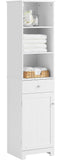 NNEDSZ Tall Bathroom Storage Cabinet 3 Shelves, White