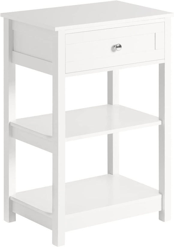 NNEDSZ Bedside Table with Drawer Shelves