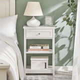 NNEDSZ Bedside Table with Drawer Shelves
