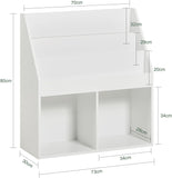 NNEDSZ Kids Shelving Unit 3 Shelves 2 Compartments