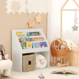 NNEDSZ Kids Shelving Unit 3 Shelves 2 Compartments