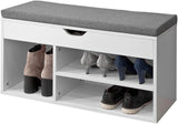 NNEDSZ Padded Shoe Bench Lift Up Storage