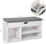 NNEDSZ Padded Shoe Bench Lift Up Storage